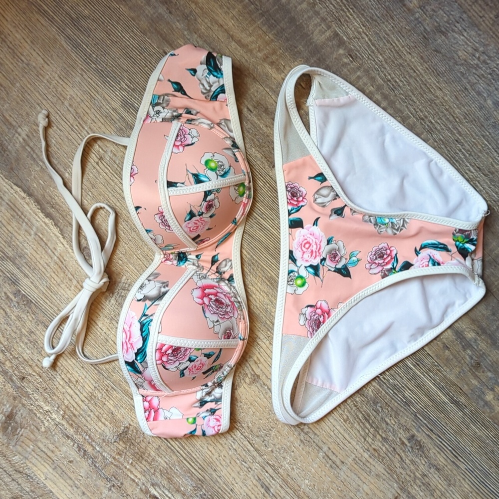 Beach Joy Floral Bikini Set - Size S